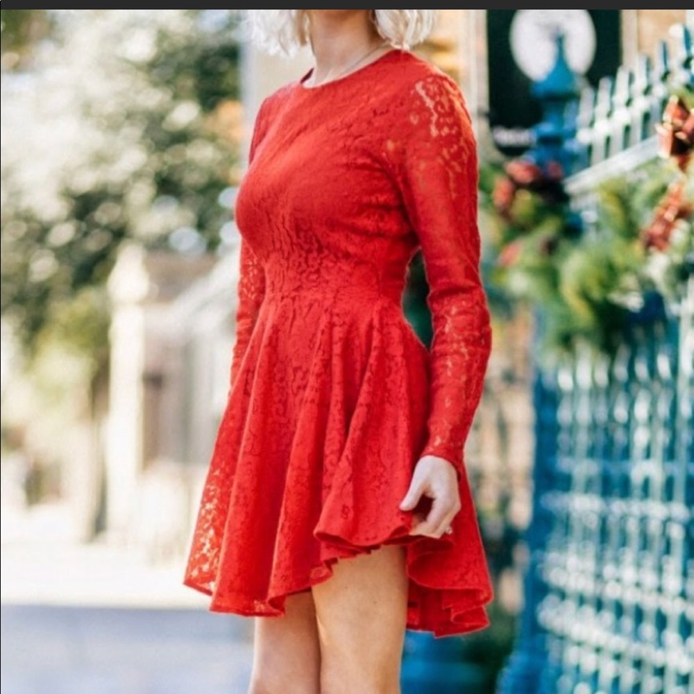 Red Lace H&M Dress